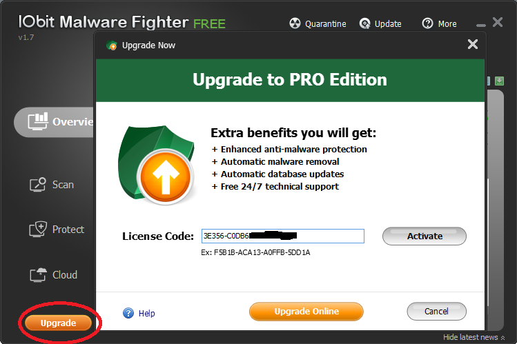 IOBIT Malware Fighter Pro Key