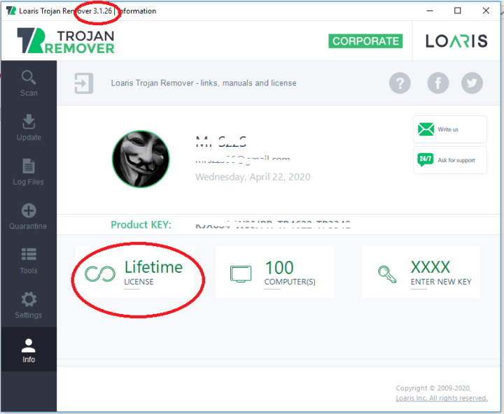 Loaris Trojan Remover License Key