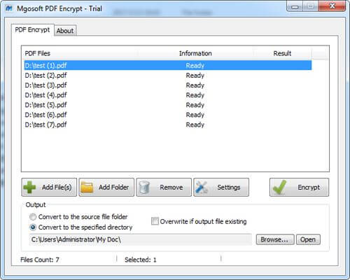 Mgosoft PDF Encrypt Serial Key