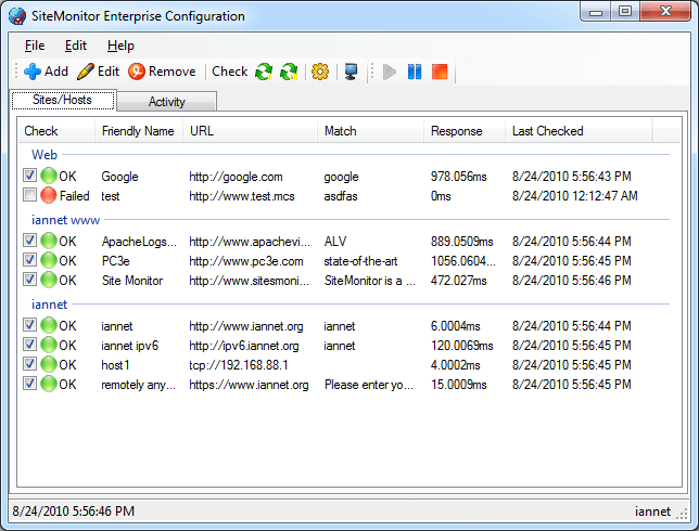 SiteMonitor Key