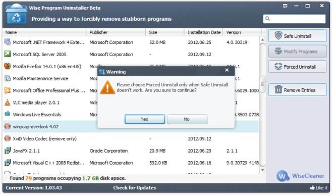 Wise Program Uninstaller Crack