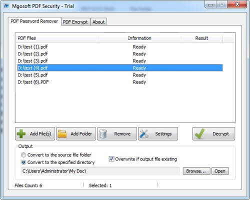 Mgosoft PDF Password Remover Crack